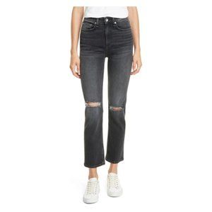 NWOT rag & bone | Nina High Waist Ankle Cigarette Jeans | Black / Grafton | S 25